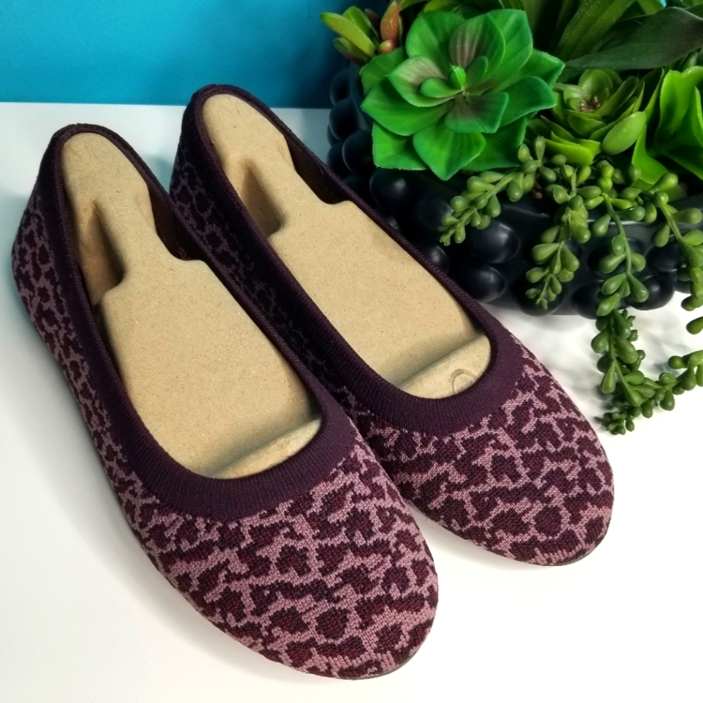 Skechers Cleo Round Toe Wild Mood Burgandy Ballet Flats